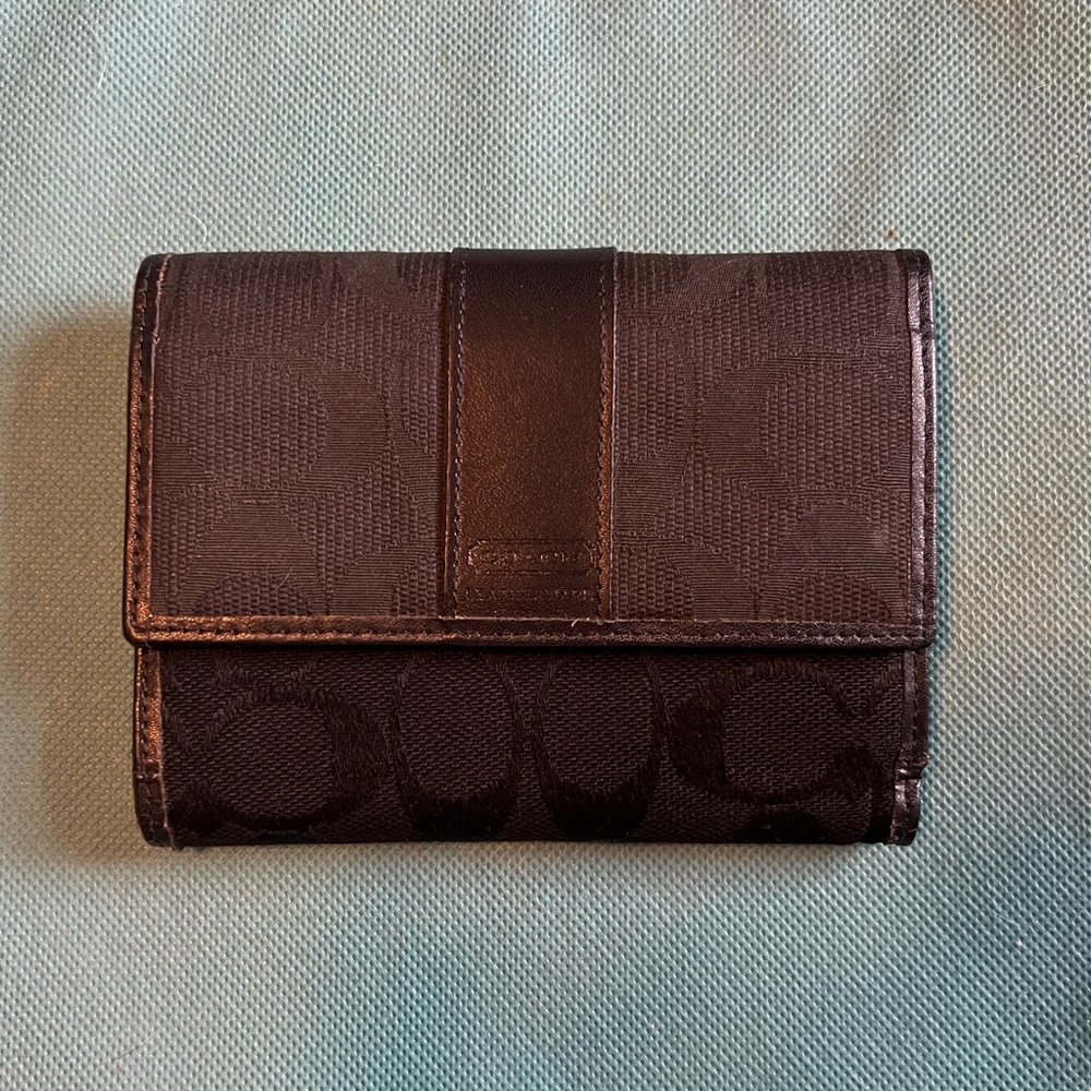 Coach Black Signature Wallet